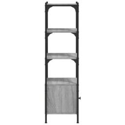 Berkfield Home Bookcase 3-Tier Grey Sonoma 41x30x109.5 cm Engineered Wood - thumbnail 7