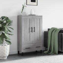 Berkfield Home Highboard Grey Sonoma 69.5x31x115 cm Engineered Wood - thumbnail 1