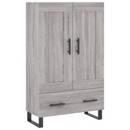 Berkfield Home Highboard Grey Sonoma 69.5x31x115 cm Engineered Wood - thumbnail 2