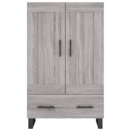 Berkfield Home Highboard Grey Sonoma 69.5x31x115 cm Engineered Wood - thumbnail 5