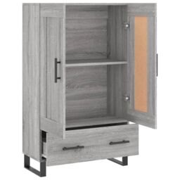 Berkfield Home Highboard Grey Sonoma 69.5x31x115 cm Engineered Wood - thumbnail 6