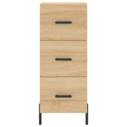 Berkfield Home Highboard Sonoma Oak 34.5x34x180 cm Engineered Wood in Brown - thumbnail 6