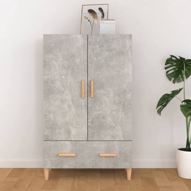 Berkfield Home Highboard Concrete Grey 70x31x115 cm Engineered Wood - Size: 70 x 31 x 115 cm - image 1