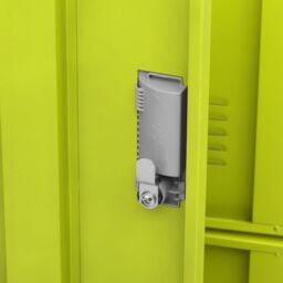 Berkfield Home Locker Cabinet Light Grey & Green 90x45x92.5 cm Steel - thumbnail 6