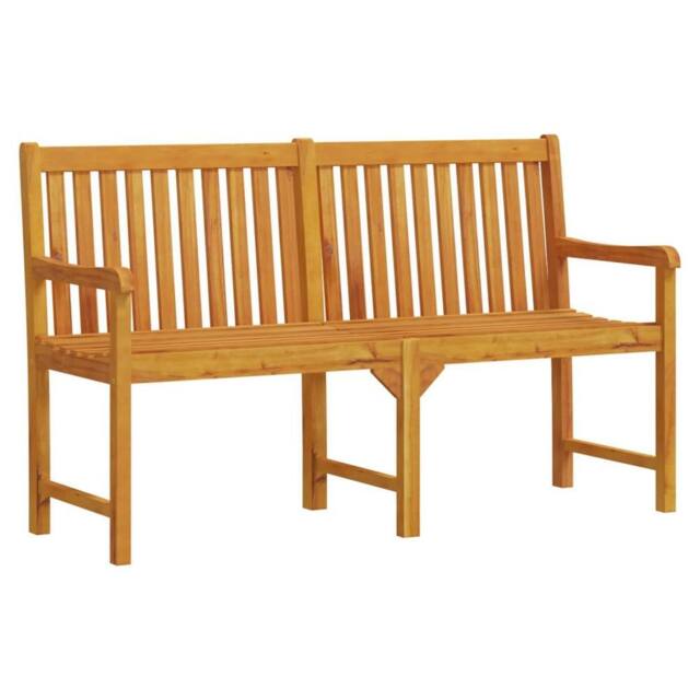 Berkfield Home Garden Bench 150 cm Solid Acacia Wood in Brown - image 1