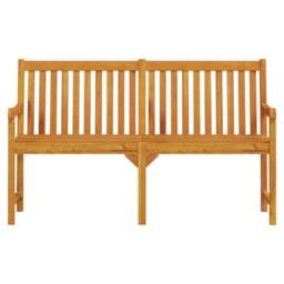Berkfield Home Garden Bench 150 cm Solid Acacia Wood in Brown - thumbnail 3