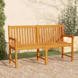 Berkfield Home Garden Bench 150 cm Solid Acacia Wood in Brown - thumbnail 2