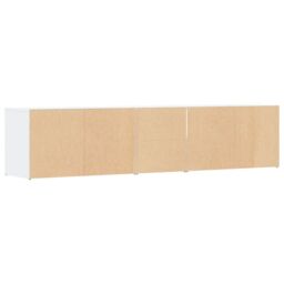 Berkfield Home Corner Cabinet White 200x40x45 cm Engineered Wood - Size: 200 x 40 x 45 cm - thumbnail 6
