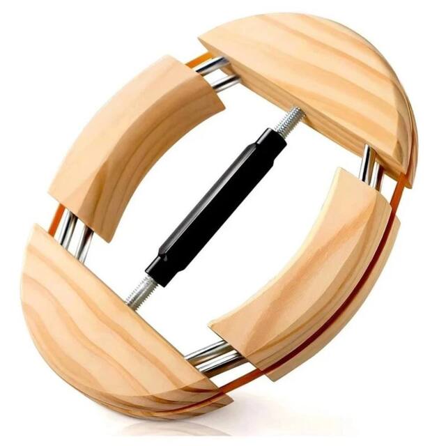 FLAVORA Adjustable Wooden Hat Stretcher Shaper For Adults in Natural - Size: 500mm - image 1