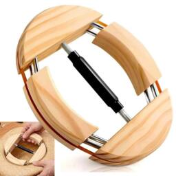FLAVORA Adjustable Wooden Hat Stretcher Shaper For Adults in Natural - Size: 500mm - thumbnail 2