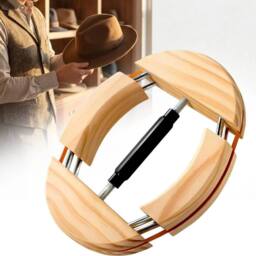 FLAVORA Adjustable Wooden Hat Stretcher Shaper For Adults in Natural - Size: 500mm - thumbnail 6