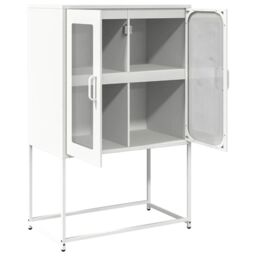 Berkfield Home Highboard White 68x39x107 cm Steel - Size: 68 x 39 x 107 cm - thumbnail 6