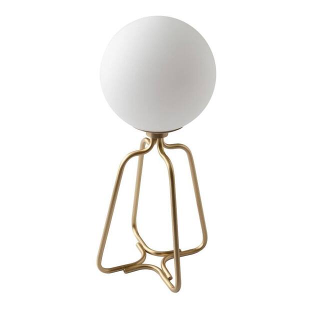 Angel Cerda Table Lamp Gold Steel & White Tinted Glass, E27 - image 1