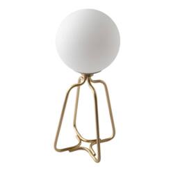Angel Cerda Table Lamp Gold Steel & White Tinted Glass, E27