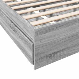 Berkfield Home Modern Bed Frame with Drawers without Mattress Grey Sonoma 100x200 cm - thumbnail 8