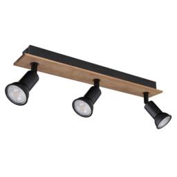 Netlighting Drew Ceiling Spotlight Bar Dark Brown 3x GU10 - thumbnail 2