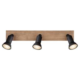 Netlighting Drew Ceiling Spotlight Bar Dark Brown 3x GU10 - thumbnail 3