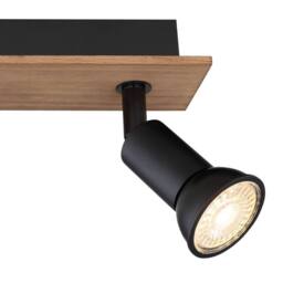 Netlighting Drew Ceiling Spotlight Bar Dark Brown 3x GU10 - thumbnail 5