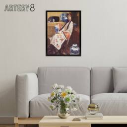 "Artery8 James McNeill Whistler Purple & Rose Framed Canvas Wall Art Print - Size: W18"" x H24""" - thumbnail 3