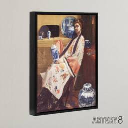 "Artery8 James McNeill Whistler Purple & Rose Framed Canvas Wall Art Print - Size: W18"" x H24""" - thumbnail 2