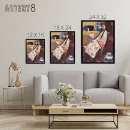 "Artery8 James McNeill Whistler Purple & Rose Framed Canvas Wall Art Print - Size: W18"" x H24""" - thumbnail 4