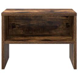 Berkfield Home Bedside Cabinet Smoked Oak 40x30x30 cm Engineered Wood in Brown - Size: 40 x 30 x 30 cm - thumbnail 5