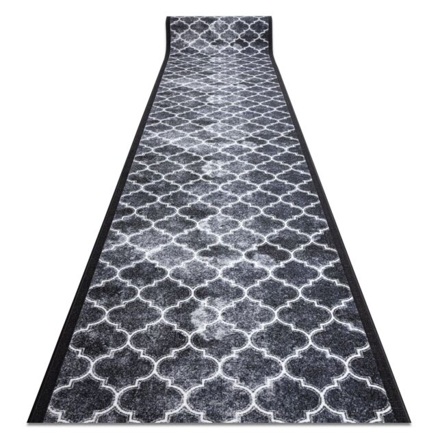 RugsX Anti-Slip Clover Runner in Grey - Size: 80 cm x 150 cm - image 1