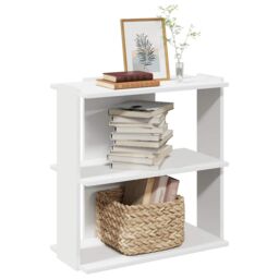 Berkfield Home Bookcase 3-Tier White 60x30x60 cm Engineered Wood - Size: 60 x 30 x 60 cm - thumbnail 1