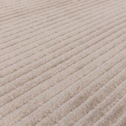 The Rug Shop UK Beige Modern Plain Striped Easy To Clean Area Rug - Size: 200 cm x 290 cm - thumbnail 3