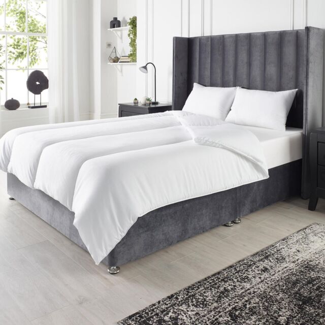 OHS Soft Like Down Duvet 13.5 TOG Quilt in White - Size: King - image 1