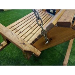 Churnet Valley Garden Furniture Ltd 2 Seater Valley Swing Seat Hammock - Redwood - Min. Assembly Required in Brown - thumbnail 3