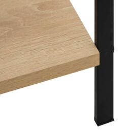 Berkfield Home 3-Layer Book Shelf Oak 60x27.6x90.5 cm Engineered Wood in Brown - thumbnail 6