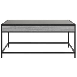 Berkfield Home Coffee Table with Infinity LED Grey Sonoma 90x50x41 cm - Size: 90 x 50 x 41 cm - thumbnail 6