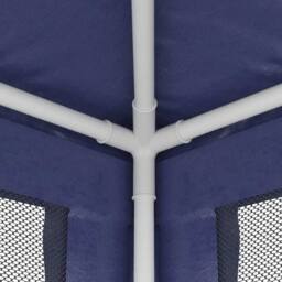 Berkfield Home Party Tent with 4 Mesh Sidewalls Blue 2.5x2.5 m HDPE - thumbnail 6