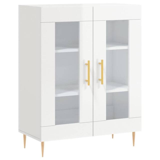 Berkfield Home Sideboard High Gloss White 69.5x34x90 cm Engineered Wood - image 1
