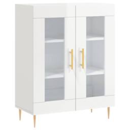 Berkfield Home Sideboard High Gloss White 69.5x34x90 cm Engineered Wood
