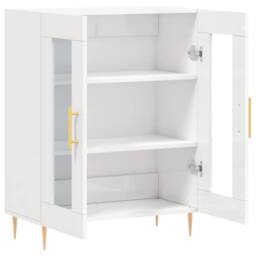 Berkfield Home Sideboard High Gloss White 69.5x34x90 cm Engineered Wood - thumbnail 6