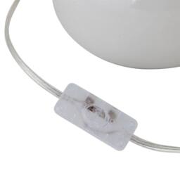 First Choice Lighting Set of 2 Tuscan - White Ceramic Lamps with Burgundy Fern Shades - thumbnail 5