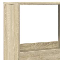 Berkfield Home Bookcase Sonoma Oak 100x33x175 cm Engineered Wood in Light Brown - Size: 100 x 33 x 175 cm - thumbnail 7