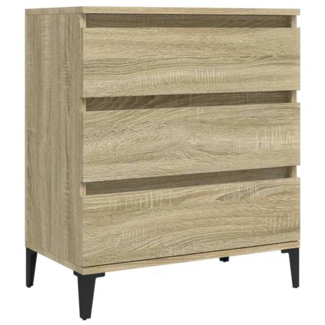 Berkfield Home Sideboard Sonoma Oak 60x35x70 cm Engineered Wood in Light Tan - Size: 60 x 35 x 70 cm - image 1