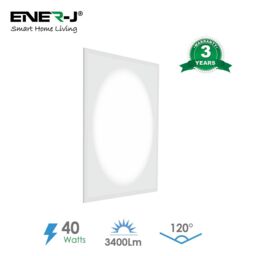 ENER-J Moon Light LED Backlit Panel Light, 60x60cms, 3400 lumens, 3 Years warranty, 6000K(Pack of 2) in White - Size: 60x60 cm - thumbnail 2