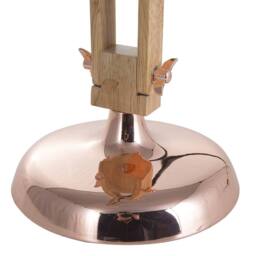 Wyld and Coco Copper and Wood Desk Lamp with Adjustable Swing Arm - thumbnail 6