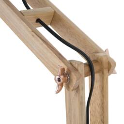 Wyld and Coco Copper and Wood Desk Lamp with Adjustable Swing Arm - thumbnail 5