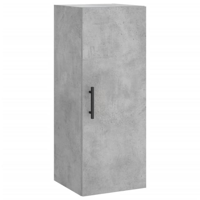 Berkfield Home Wall Mounted Cabinet Concrete Grey 34.5x34x90 cm - image 1