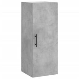 Berkfield Home Wall Mounted Cabinet Concrete Grey 34.5x34x90 cm - thumbnail 1