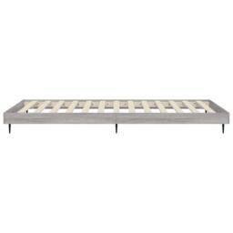 Berkfield Home Durable Bed Frame Grey Sonoma 75x190 cm Small Single Engineered Wood - thumbnail 7