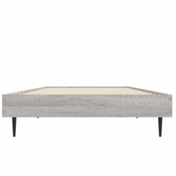 Berkfield Home Durable Bed Frame Grey Sonoma 75x190 cm Small Single Engineered Wood - thumbnail 6