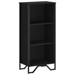 Berkfield Home Bookcase Black 50x31x106 cm Engineered Wood - Size: 50 x 31 x 106 cm - thumbnail 1