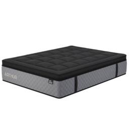 Arthur Sleep Graphite Arthur 3000 Pocket Hybrid Mattress in Charcoal - Size: Single