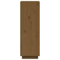 Berkfield Home Book Cabinet/Room Divider Honey Brown 60x35x103 cm Solid Wood Pine - Size: 60 x 35 x 103 cm - thumbnail 6